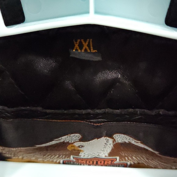 Harley Davidson Jacket Leather & Wool Vintage Varsity Letterman Full Zip Men XXL - Picture 8 of 16